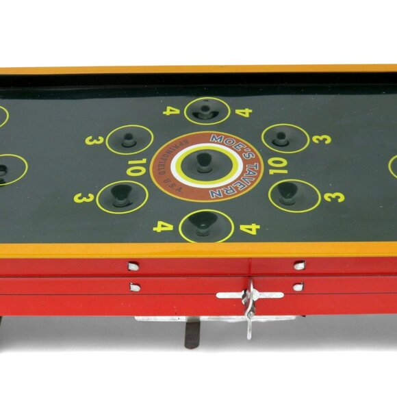 VINTAGE SIMPSONS Moe's Tavern Pool Game Tin Toy 2002 Collectible Wind-Up Action - Picture 5 of 13